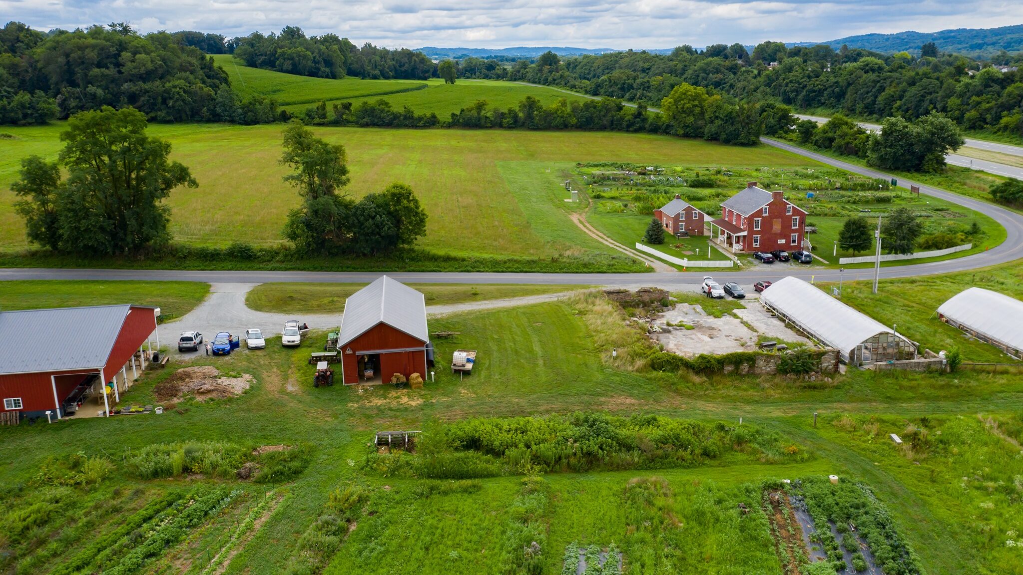 aerial view Horn Farm
